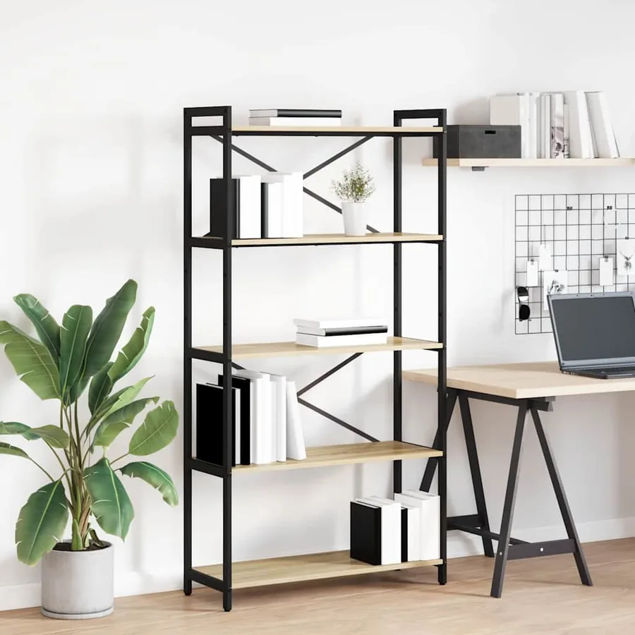 Étagère Chêne Sonoma 80 x 30 x 155 cm Bois d'ingénierie