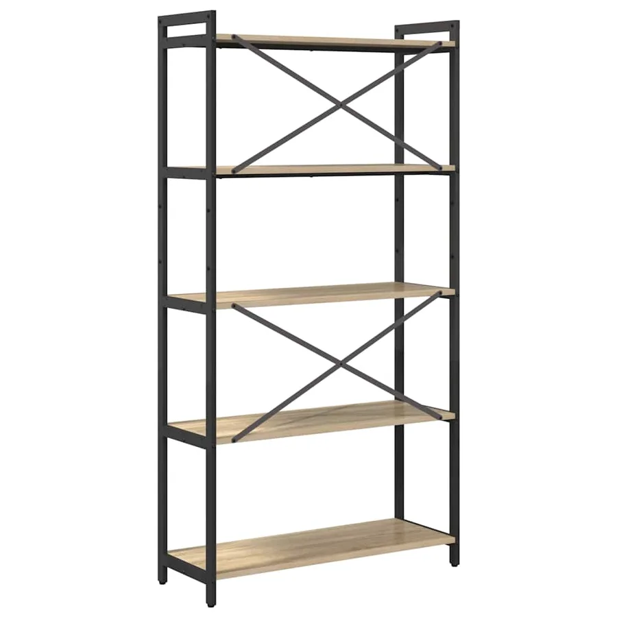 Étagère Chêne Sonoma 80 x 30 x 155 cm Bois d'ingénierie - 7