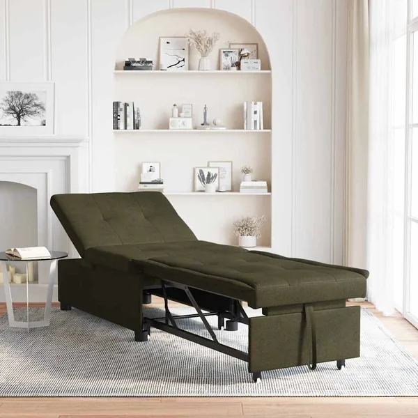 Canapé-Lit Vert armée 194 x 67 x 82 cm Tissu Huahua