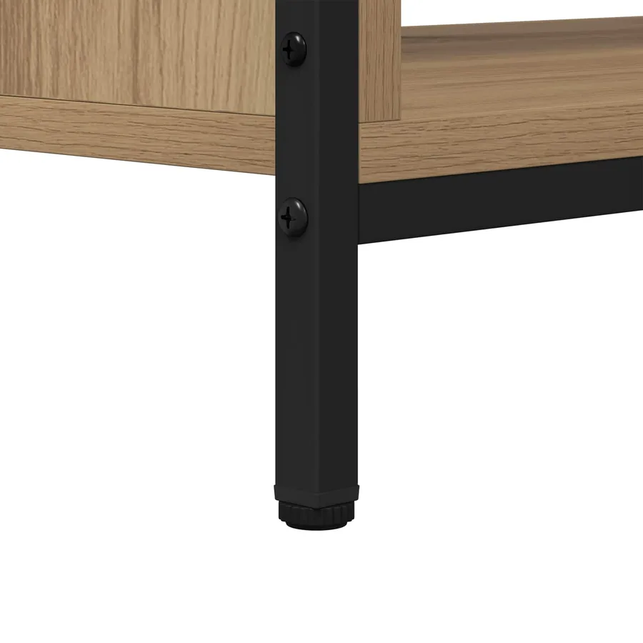 Meuble TV 100 x 40 x 45 cm Chêne artisanal Bois d'ingénierie - 10