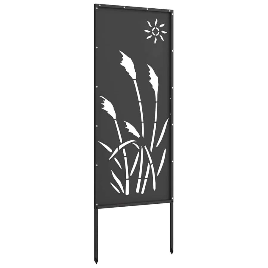 Écran de confidentialité de jardin Fretwork Noir 50 x 140 cm - 7