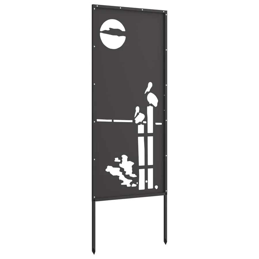 Écran de confidentialité de jardin Fretwork Noir 50 x 140 cm - 5