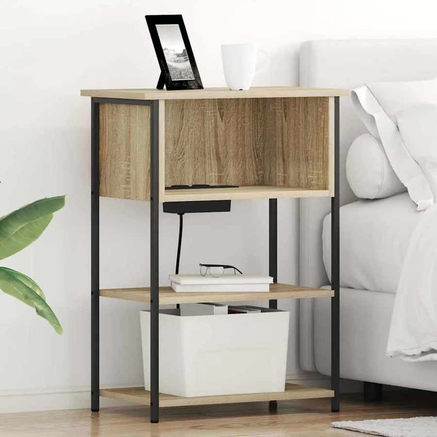 Cabinet de chevet Chêne Sonoma 55 x 31 x 76 cm