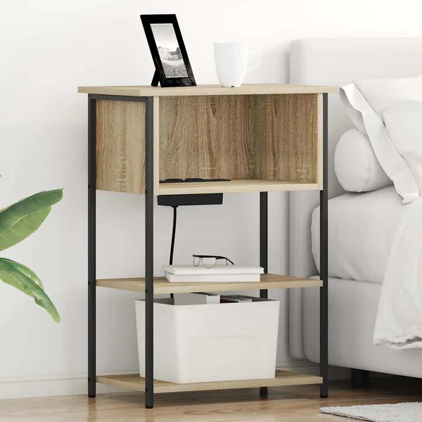Cabinet de chevet Chêne Sonoma 55 x 31 x 76 cm