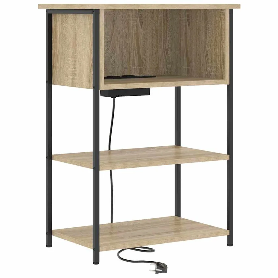 Cabinet de chevet Chêne Sonoma 55 x 31 x 76 cm - 2
