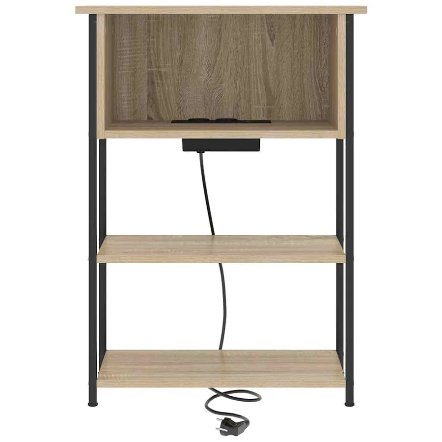 Cabinet de chevet Chêne Sonoma 55 x 31 x 76 cm - 5