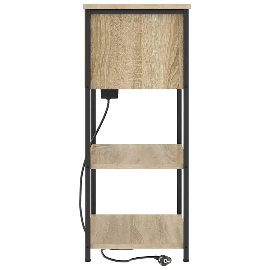 Cabinet de chevet Chêne Sonoma 55 x 31 x 76 cm - 6