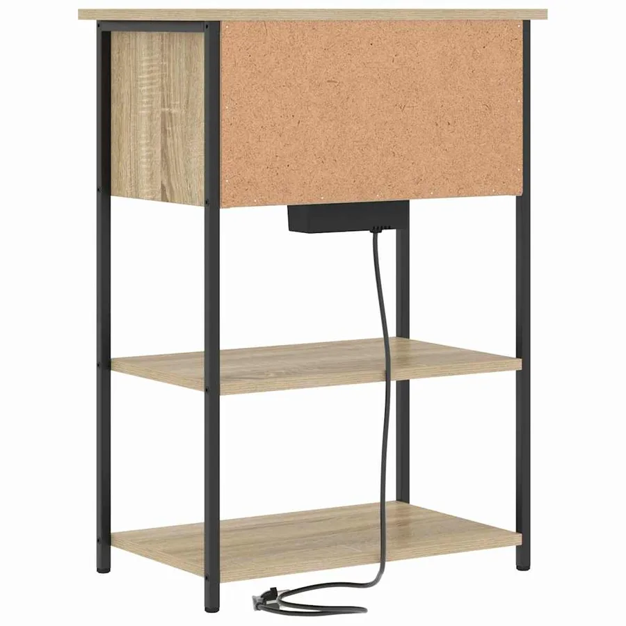 Cabinet de chevet Chêne Sonoma 55 x 31 x 76 cm - 7