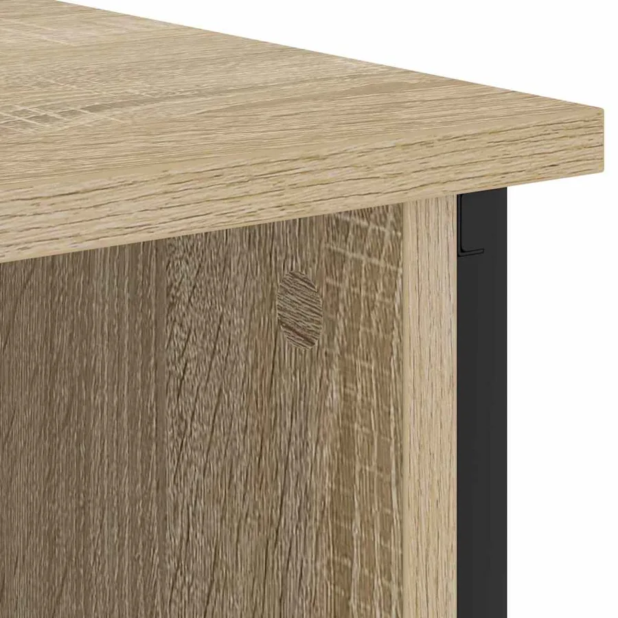 Cabinet de chevet Chêne Sonoma 55 x 31 x 76 cm - 9