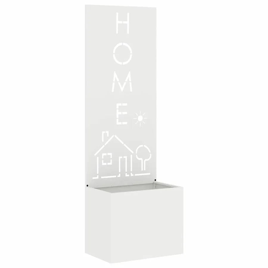 Écran de confidentialité de jardin Fretwork Blanc 50 x 150 cm - 2