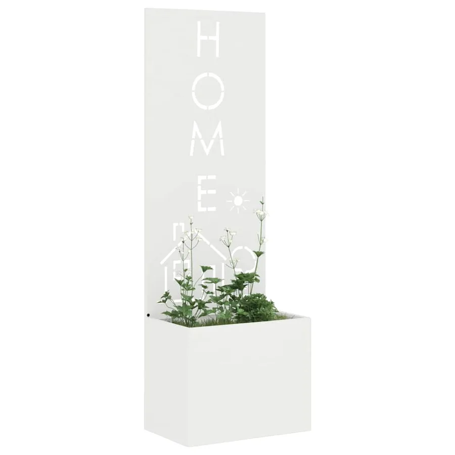 Écran de confidentialité de jardin Fretwork Blanc 50 x 150 cm - 3