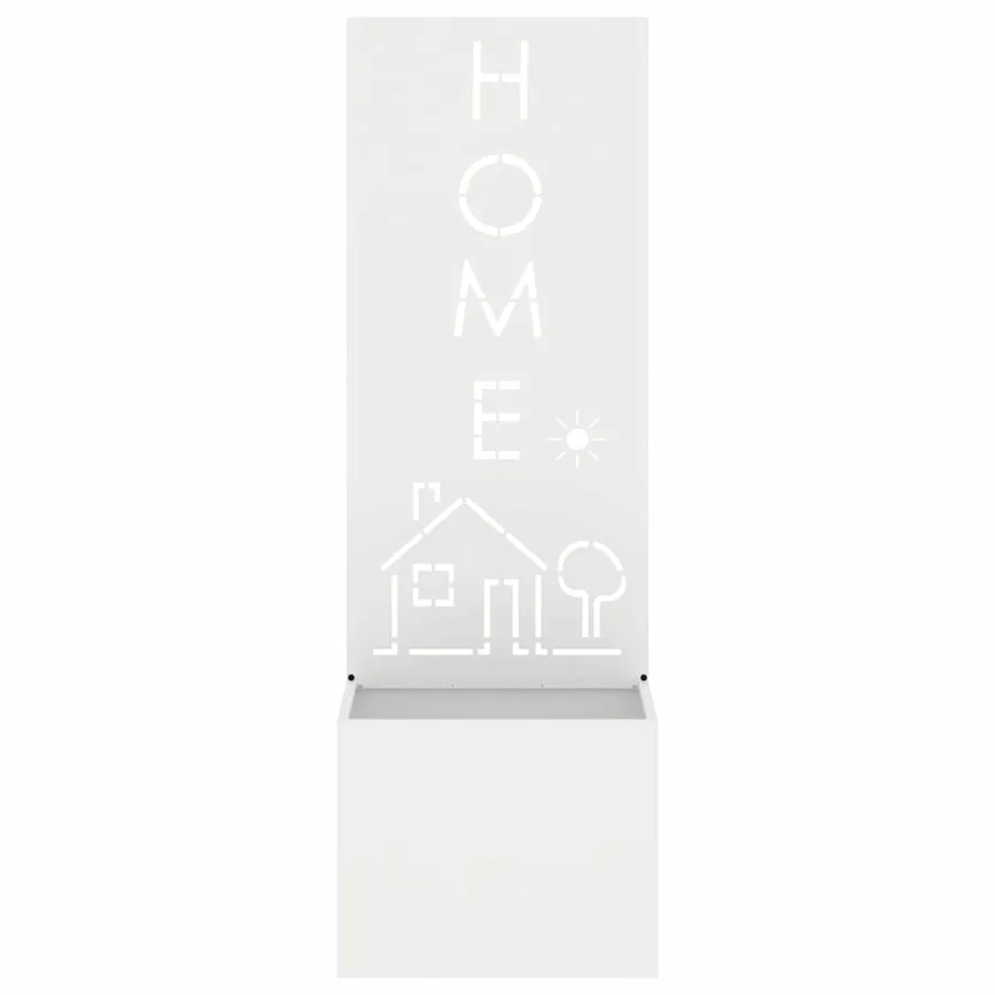 Écran de confidentialité de jardin Fretwork Blanc 50 x 150 cm - 5