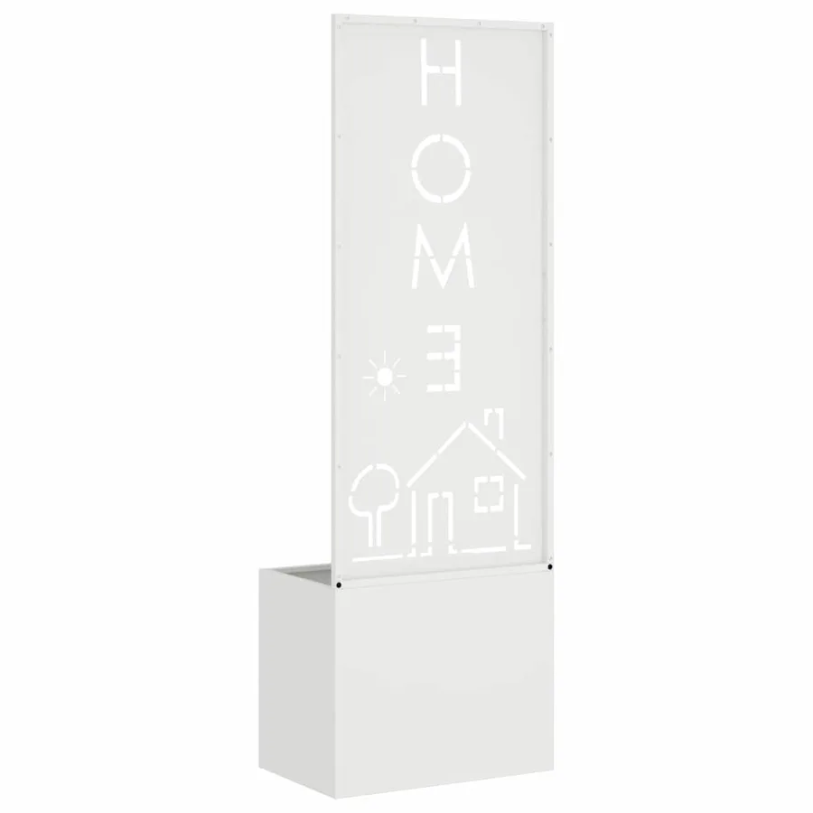 Écran de confidentialité de jardin Fretwork Blanc 50 x 150 cm - 7