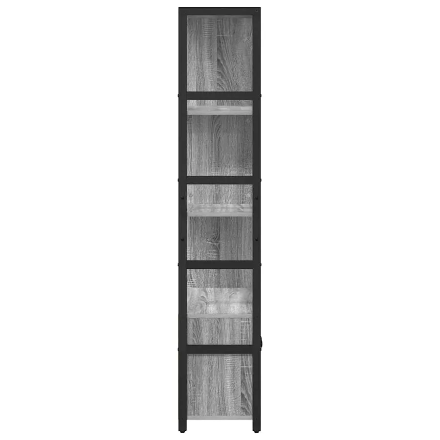 Étagère Sonoma gris 80 x 30 x 155,5 cm Bois d'ingénierie - 7