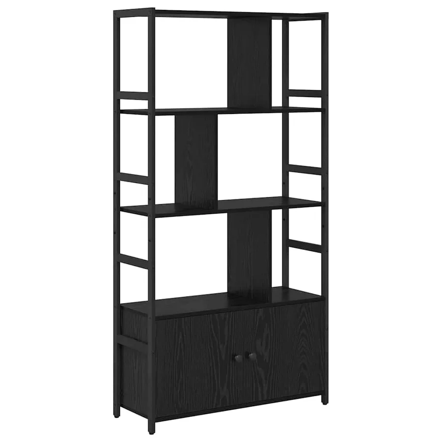 Étagère Chêne noir 80 x 30 x 155,5 cm Bois d'ingénierie - 2