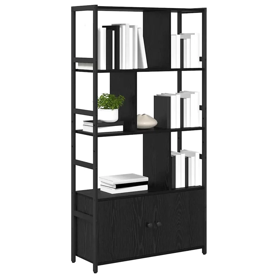 Étagère Chêne noir 80 x 30 x 155,5 cm Bois d'ingénierie - 3