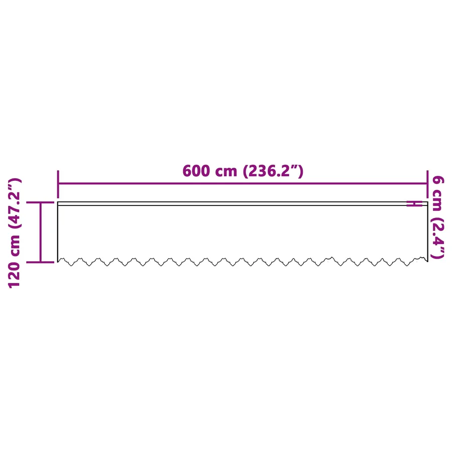 Rideau en Dentelle Floral Blanc 120 x 600 cm Polyester - 8
