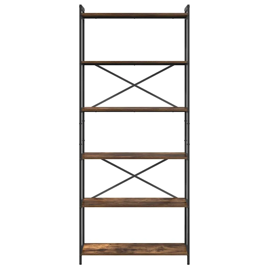 Étagère Chêne fumé 80 x 30 x 189,5 cm Bois d'ingénierie - 5