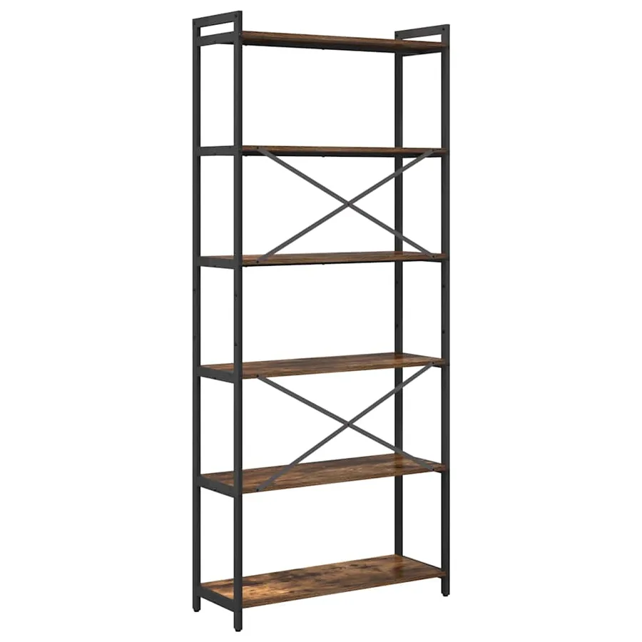Étagère Chêne fumé 80 x 30 x 189,5 cm Bois d'ingénierie - 7