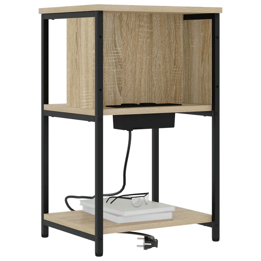 Cabinet de chevet Chêne Sonoma 38 x 31 x 61 cm - 2
