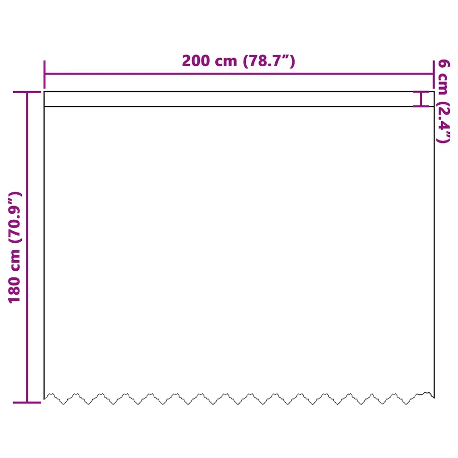 Rideau en Dentelle Floral Blanc 180 x 200 cm Polyester - 8