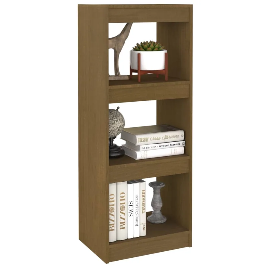 Bibliothèque/Séparateur de pièce Marron miel 40x30x103,5 cm Pin - 4