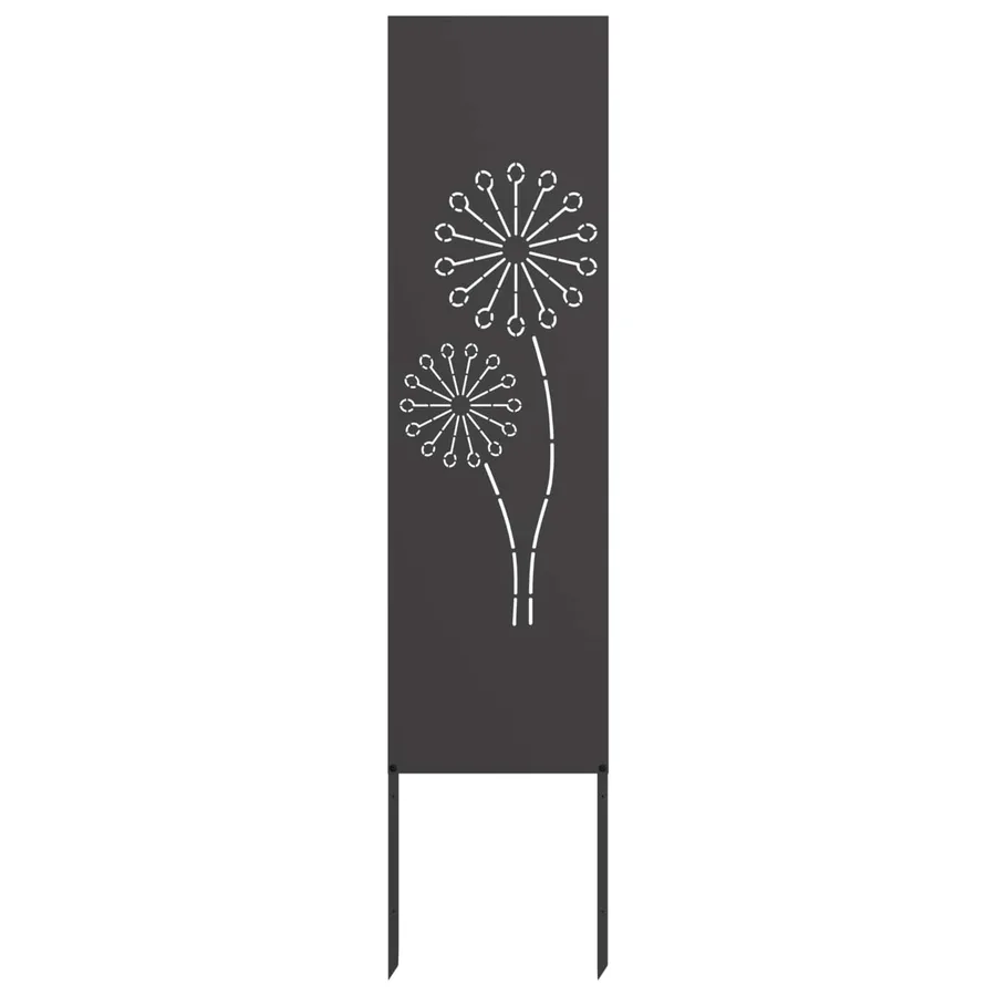 Écran de confidentialité de jardin Fretwork Noir 32 x 140 cm - 2