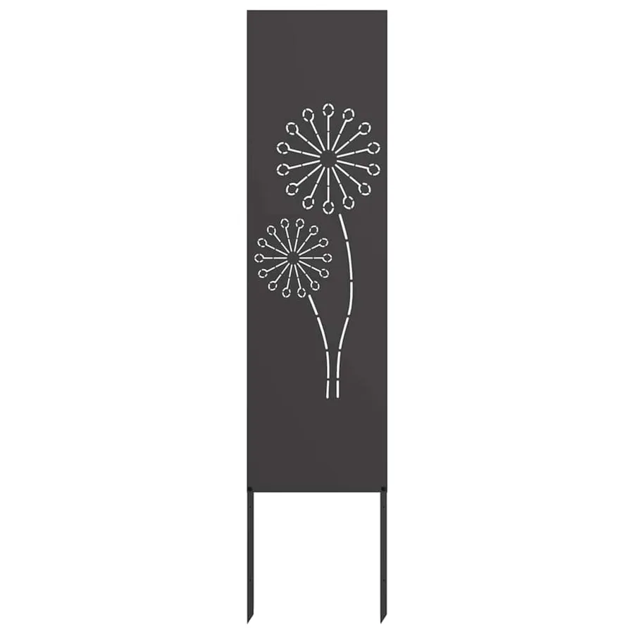 Écran de confidentialité de jardin Fretwork Noir 32 x 140 cm - 4