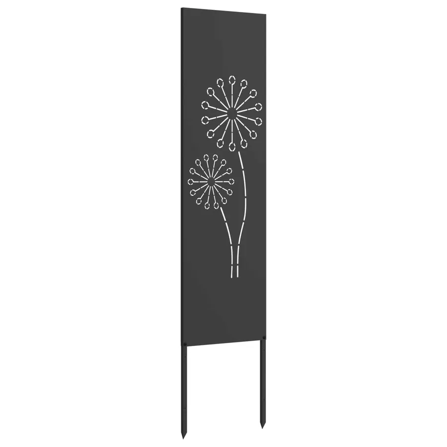 Écran de confidentialité de jardin Fretwork Noir 32 x 140 cm - 5