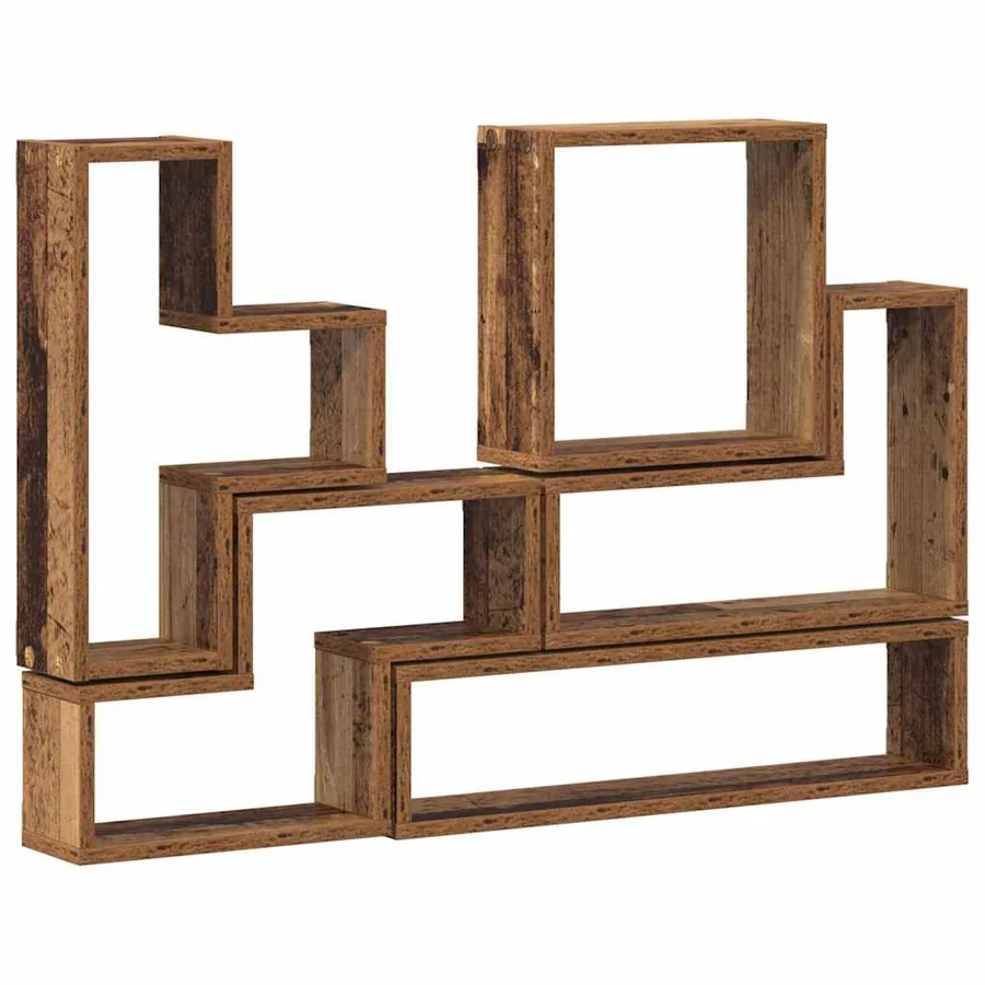 Étagère Murale Montage mural Bois ancien 96 x 12 x 64 cm - 2