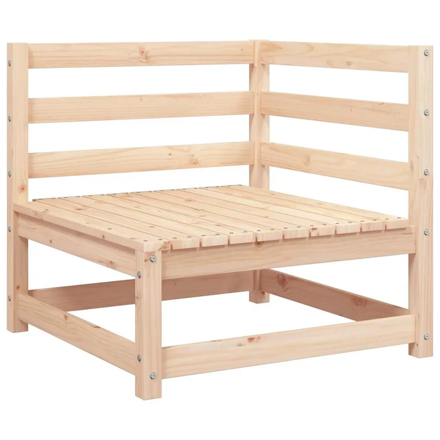 Salon de jardin 2 pcs avec coussins Bois de pin massif - 3