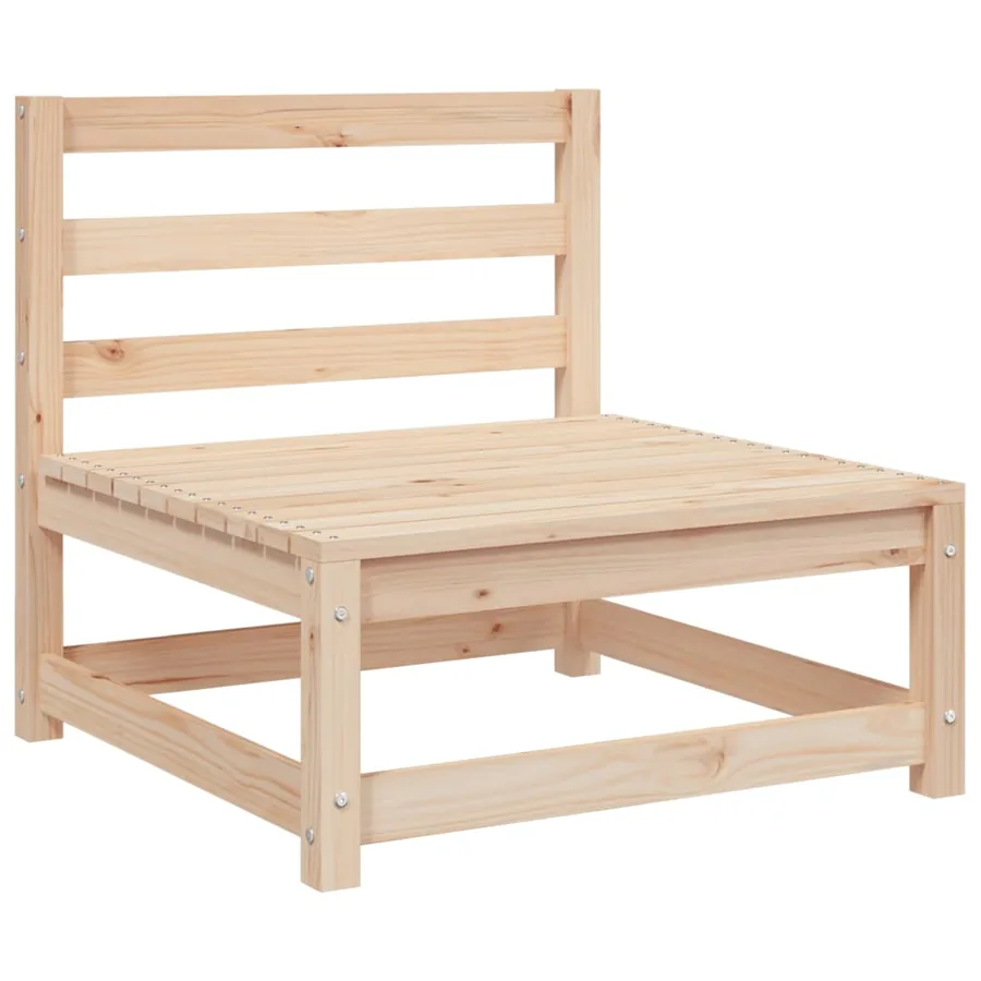 Salon de jardin 2 pcs avec coussins Bois de pin massif - 4