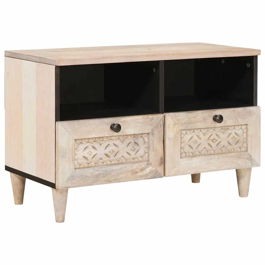 Unites TV avec tiroir Blanc 70 x 33 x 46 cm Bois d'ingénierie