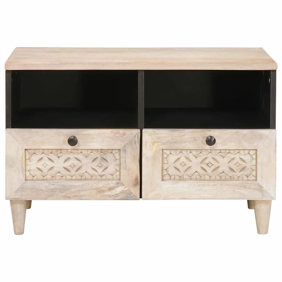 Unites TV avec tiroir Blanc 70 x 33 x 46 cm Bois d'ingénierie - 3