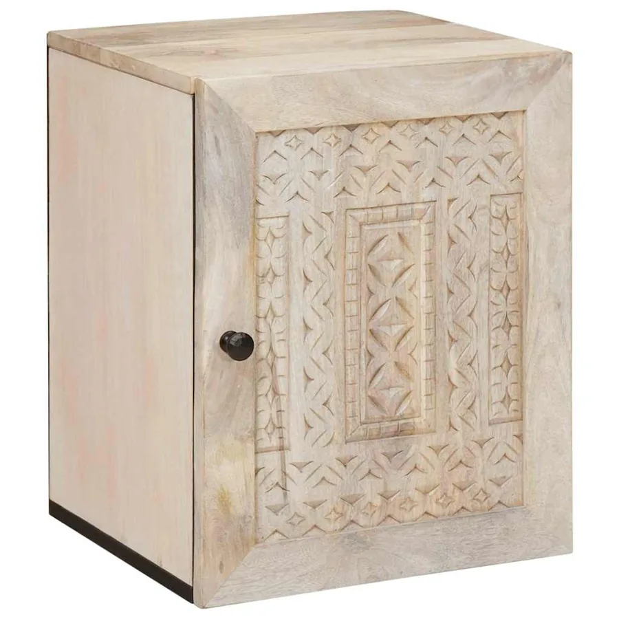 Cabinet de salle de bain avec stockage Blanc 38 x 33 x 48 cm