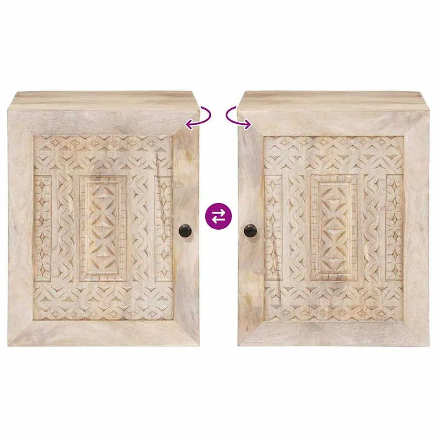 Cabinet de salle de bain avec stockage Blanc 38 x 33 x 48 cm - 9