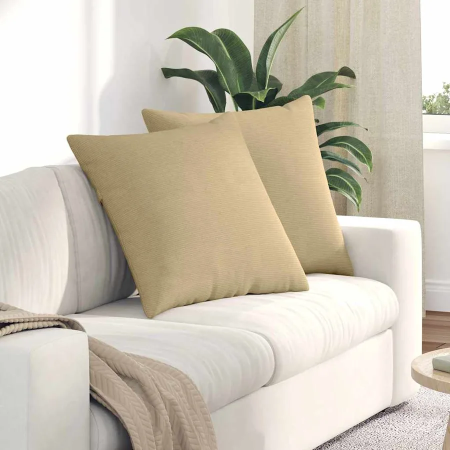 Coussins de canapé 2 pcs Vert gris 80 x 80 cm