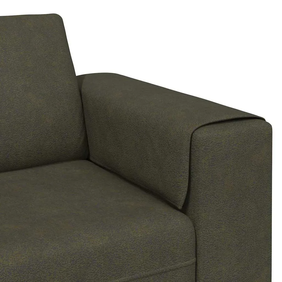 Canapé de salon Vert armée 250 x 77 x 76 cm - 7