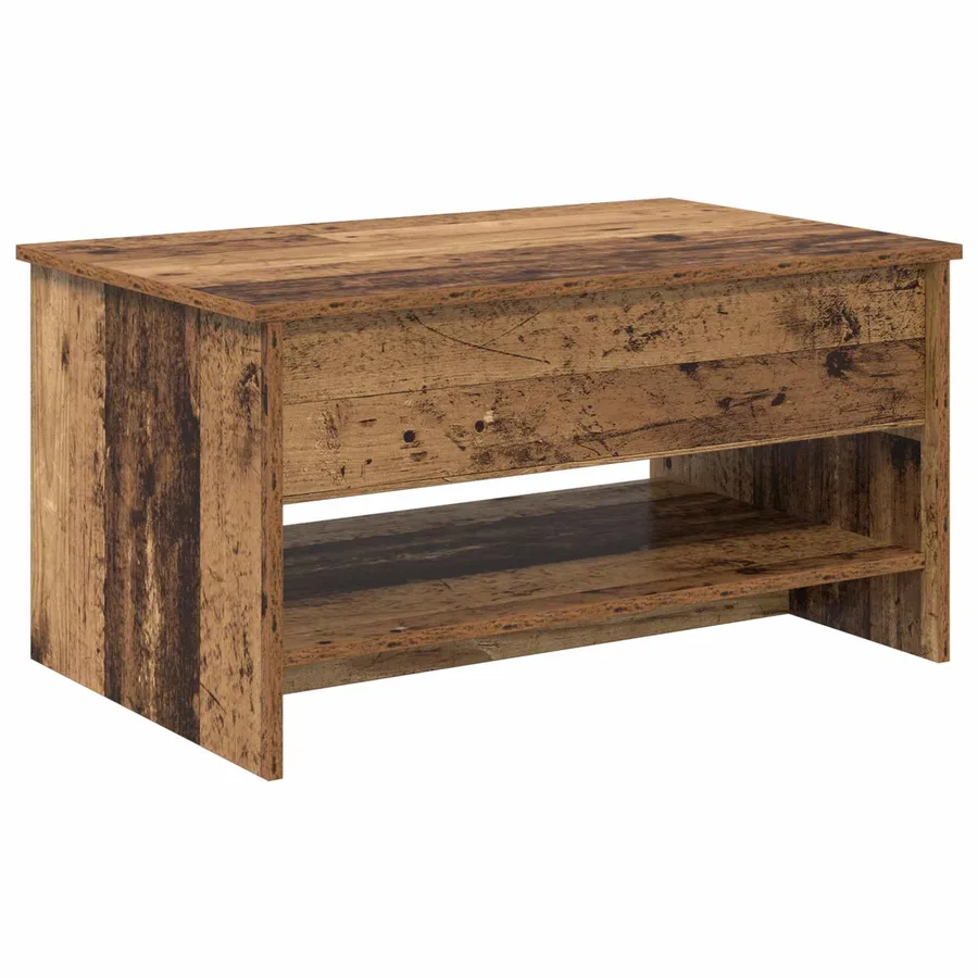 Table basse Bois Ancien 80 x 50,5 x 41,5 cm Bois d'ingénierie - 2