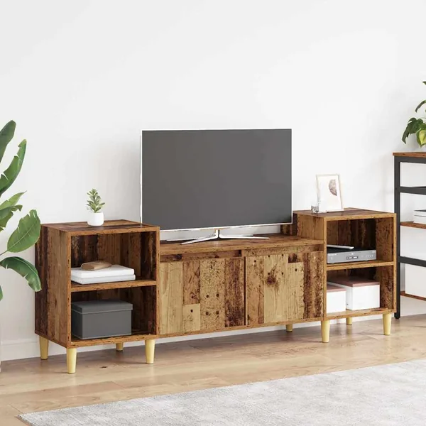 Meuble TV Bois Ancien 160 x 35 x 55 cm Bois d'ingénierie