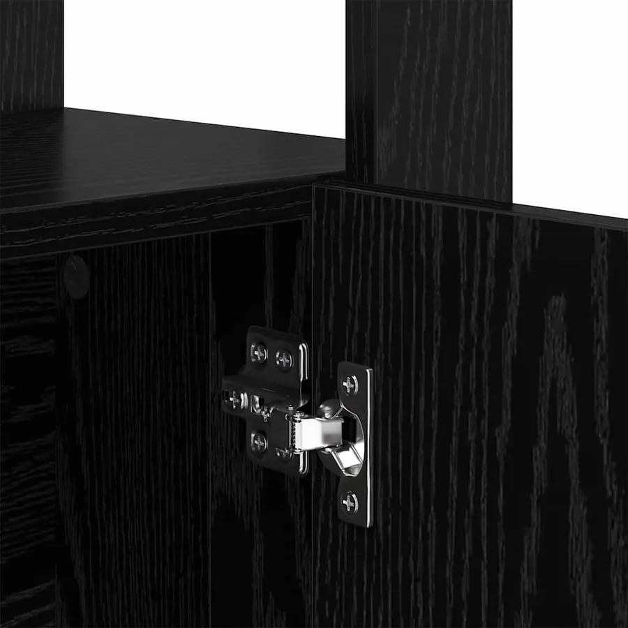 Buffet Chêne noir 30 x 80 x 119.5 cm Bois d'ingénierie - 9