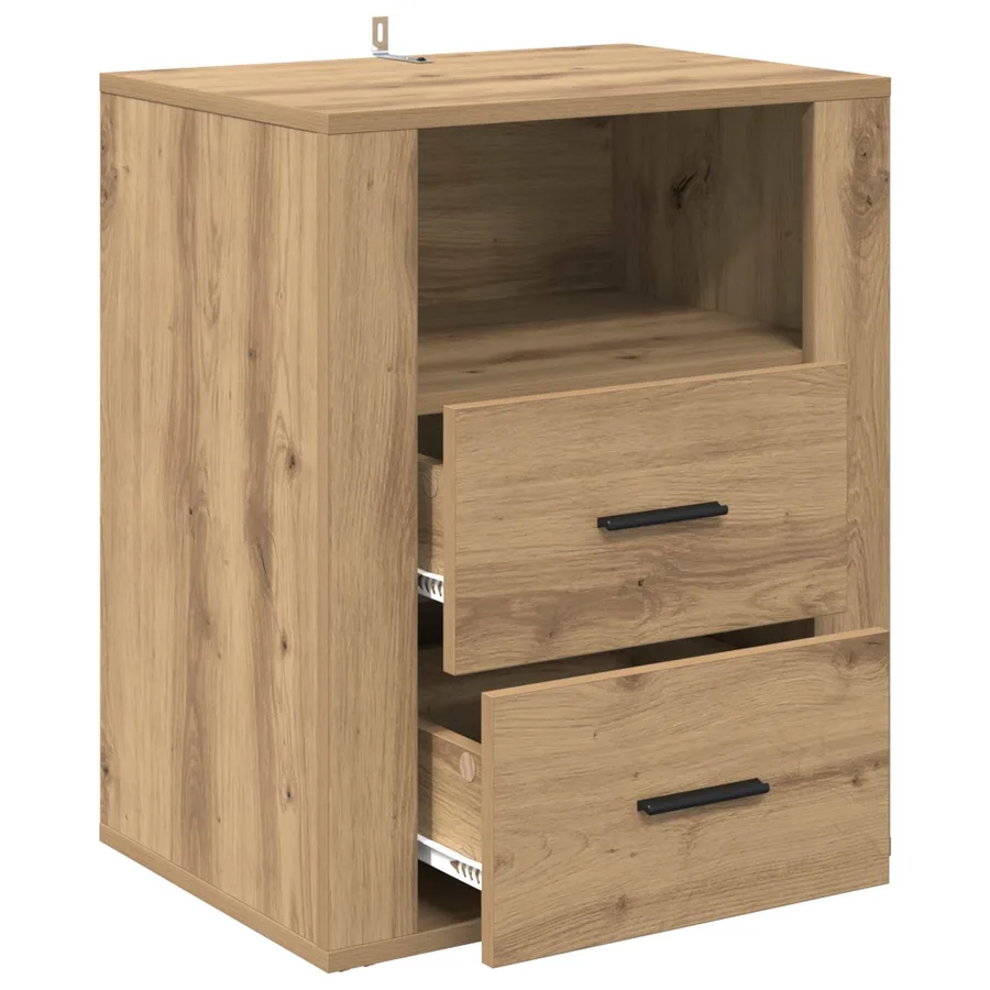Cabinet de chevet Chêne artisanal 35 x 50 x 60 cm - 5