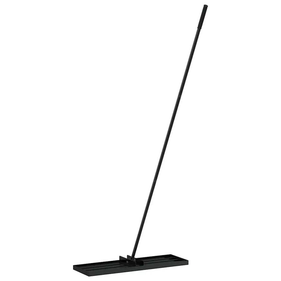 Rateau de nivellement pour jardin Noir Acier enduit de poudre - 6