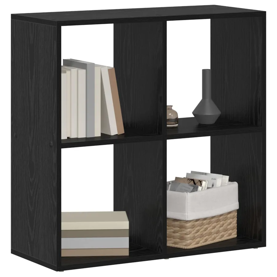 Bibliothèque Chêne noir 69,5 x 29 x 69,5 cm Bois d'ingénierie - 3