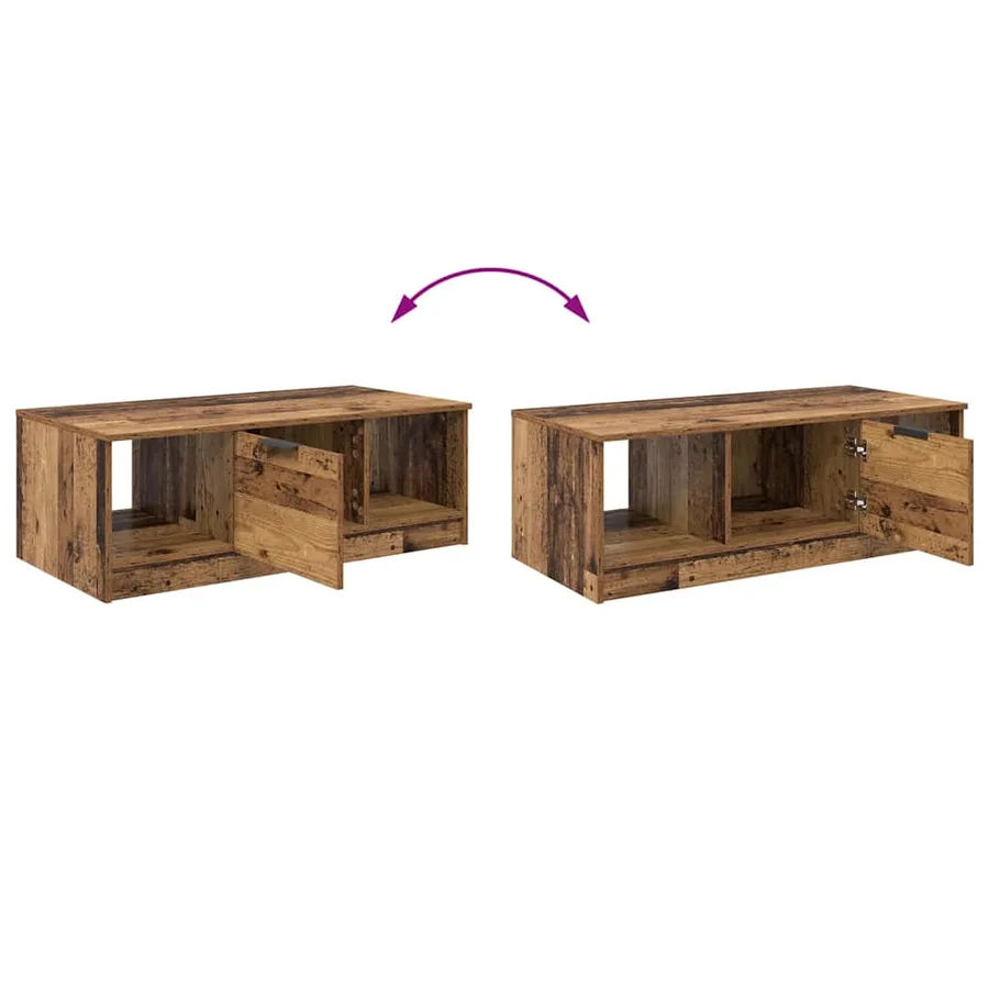 Table basse Bois Ancien 102 x 50 x 36cm Bois d'ingénierie - 11