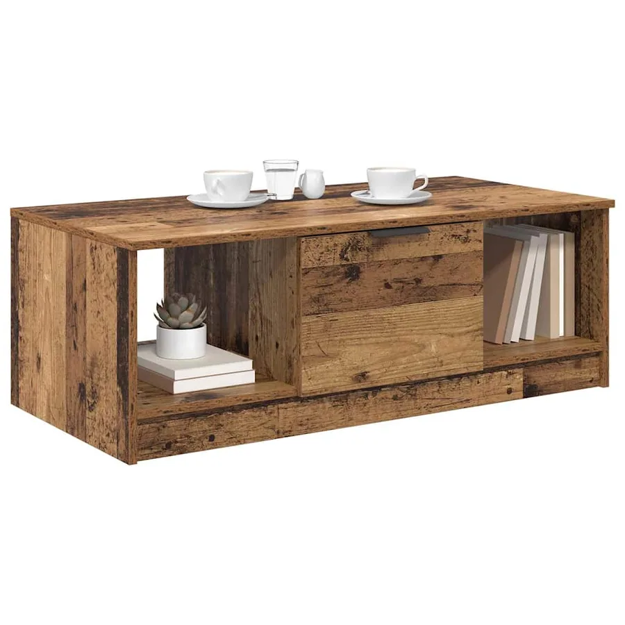 Table basse Bois Ancien 102 x 50 x 36cm Bois d'ingénierie - 3