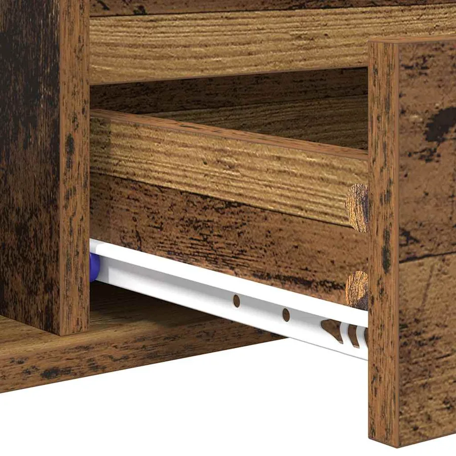 Table basse Bois Ancien 90 x 49 x 45 cm Bois d'ingénierie - 8
