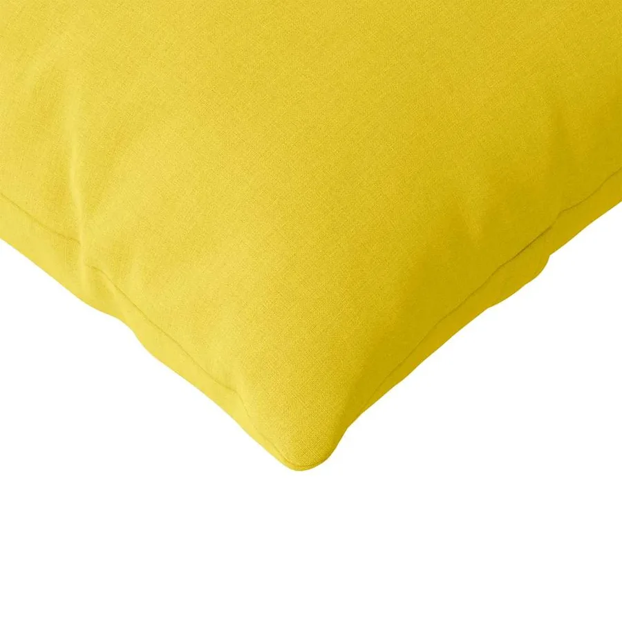 Coussins de canapé 2 pcs Jaune clair 120 x 40 cm tissu - 7