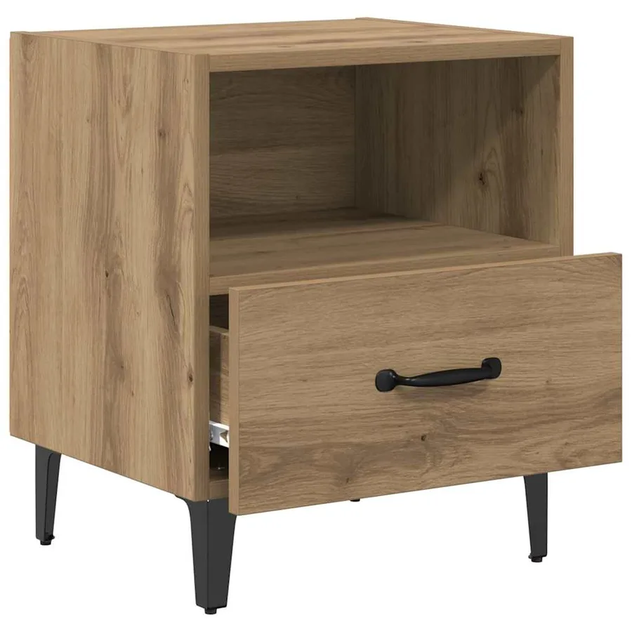 Cabinet de chevet Chêne artisanal 40 x 35 x 47,5 cm - 5