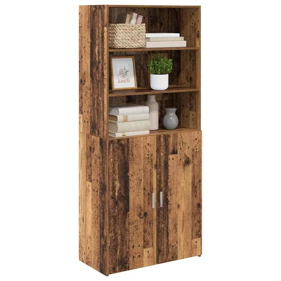 Haut Armoire Bois Ancien 80 x 42,5 x 185 cm Bois d'ingénierie - 3